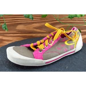 Pazitos Youth Girls Shoes Size 4 M Brown‎ Fashion Sneakers Fabric